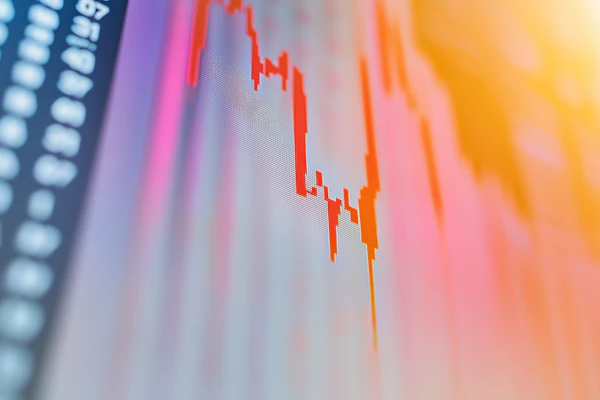 Financial Chart Close-Up