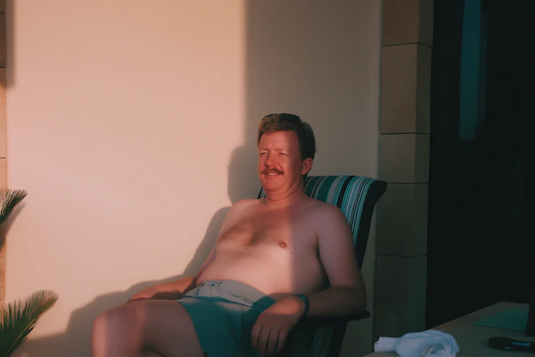 Man Relaxing Outdoors