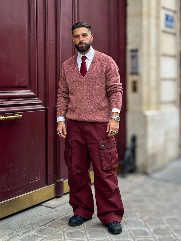 Man in Stylish Attire