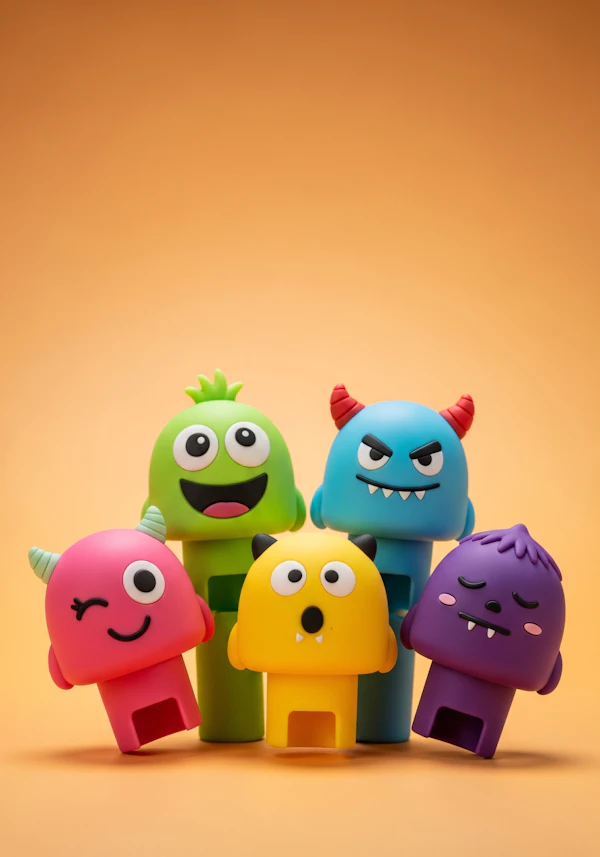 Colorful Monster Figurines