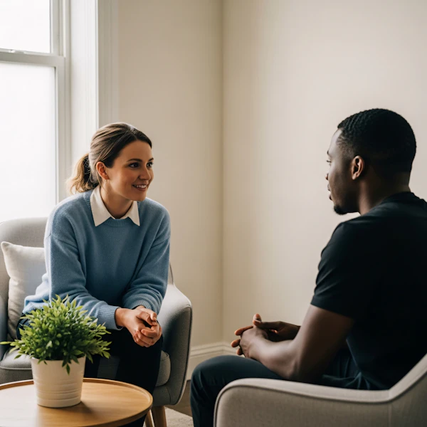 Warm Conversation Scene
