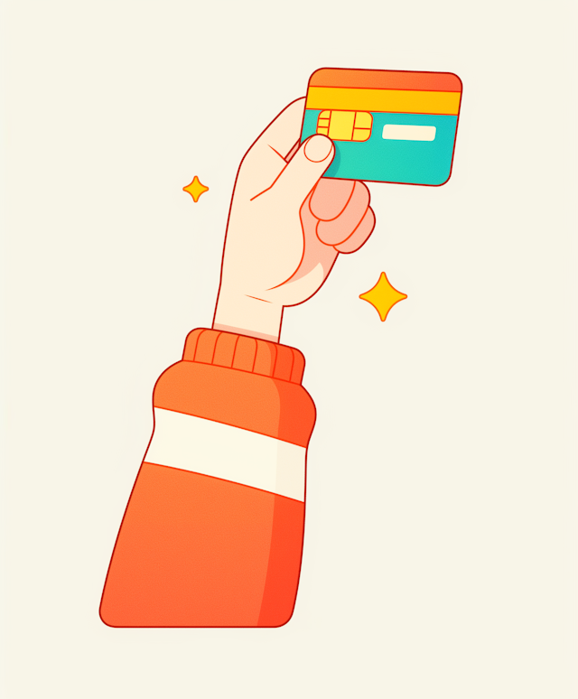 Hand Holding Credit Card