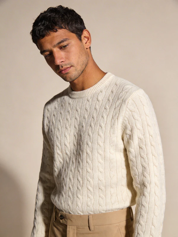 Man in Knit Sweater