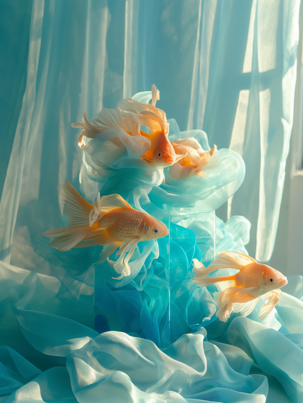 Ethereal Goldfish Dreamscape