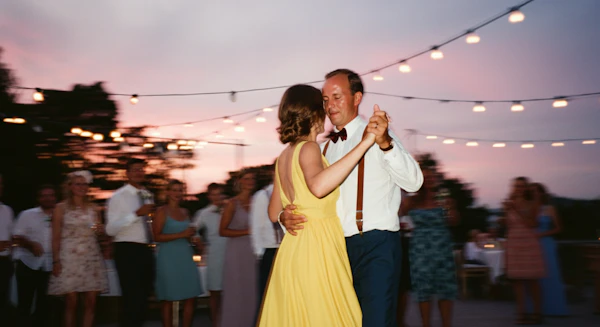 Dancing Couple at Sunset