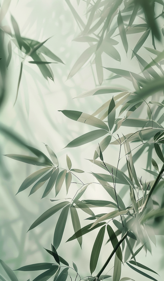 Serene Bamboo Leaves