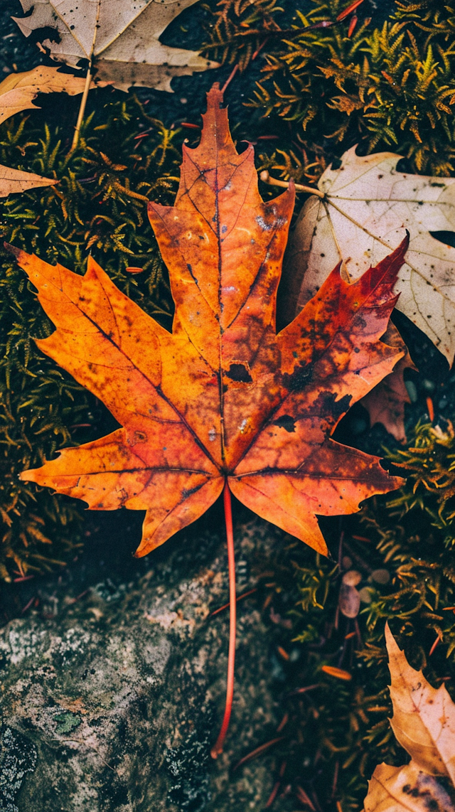 Autumn Leaf Composition