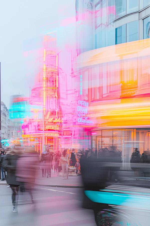 Neon Urban Motion Blur