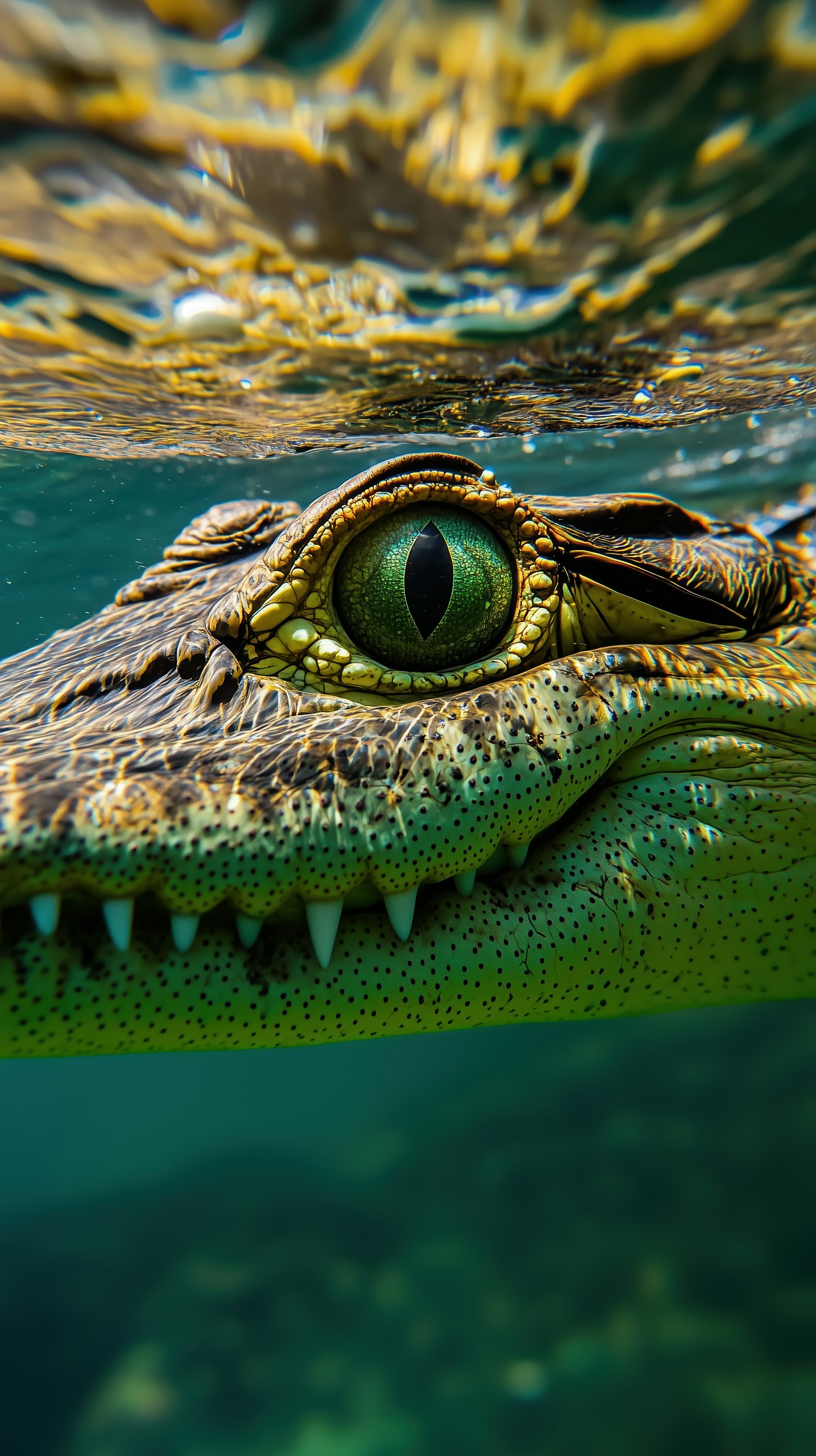 Crocodile Eye Close-Up