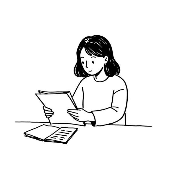 Minimalist Reading Scene