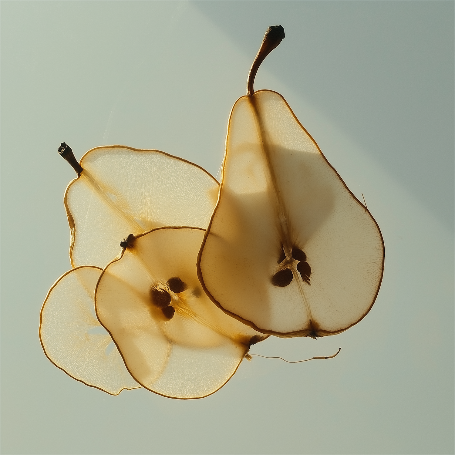 Artistic Pear Slices