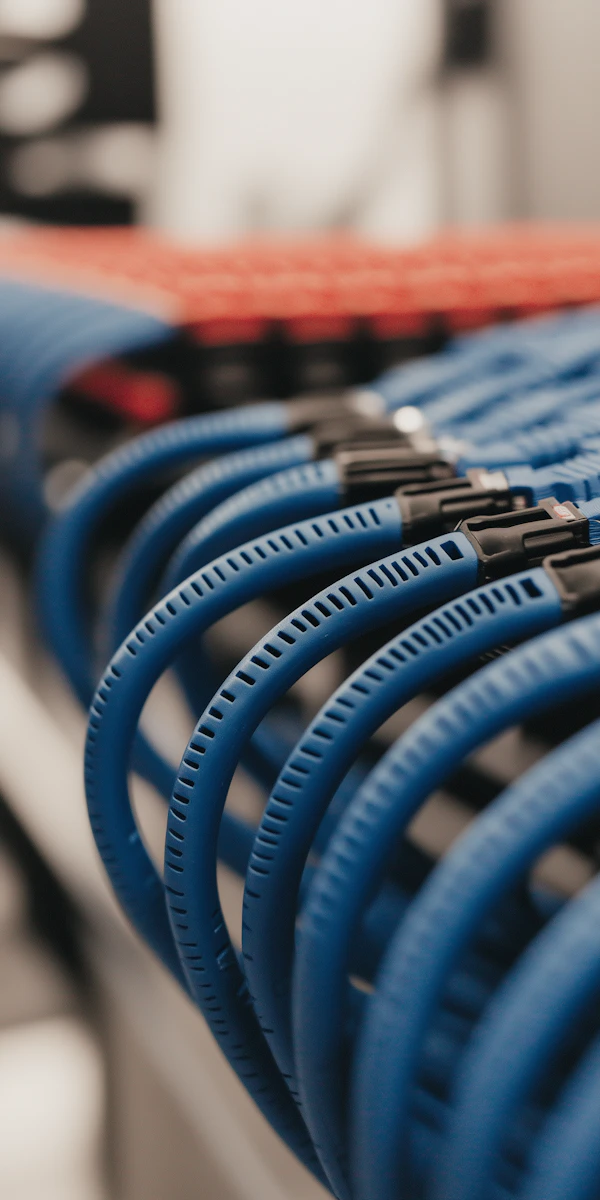 Blue Perforated Tubes