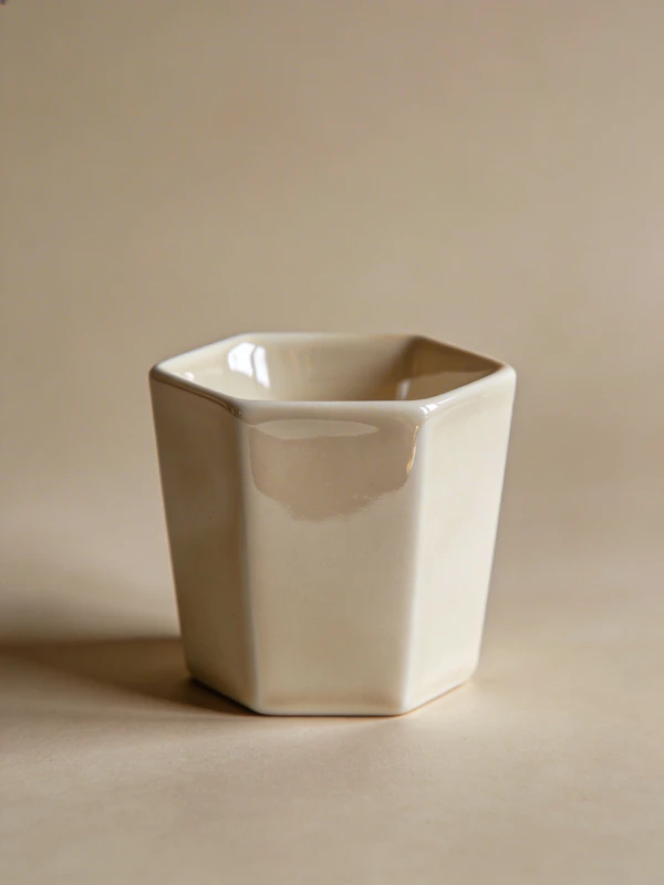 Beige Ceramic Cup
