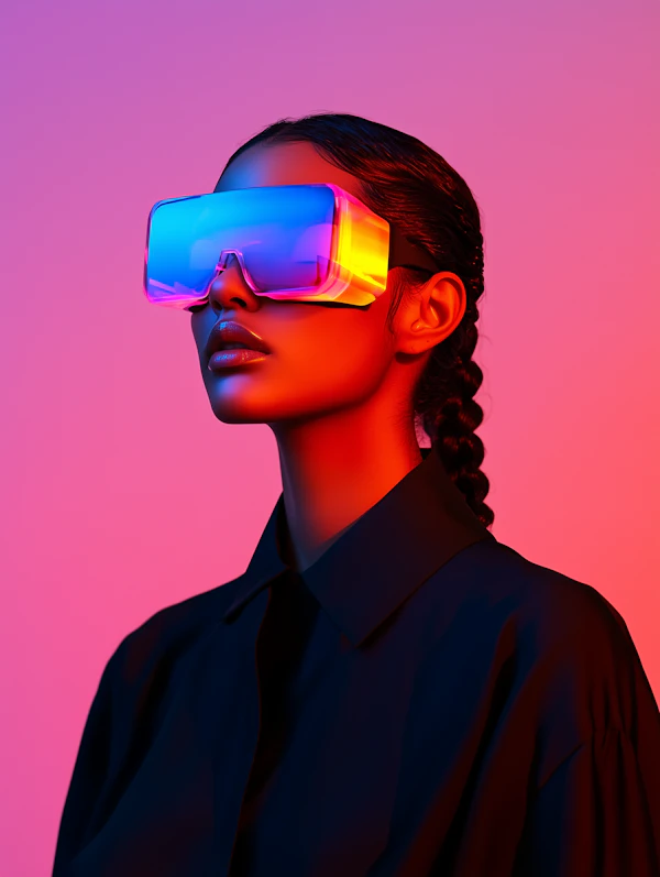 Futuristic Woman Portrait