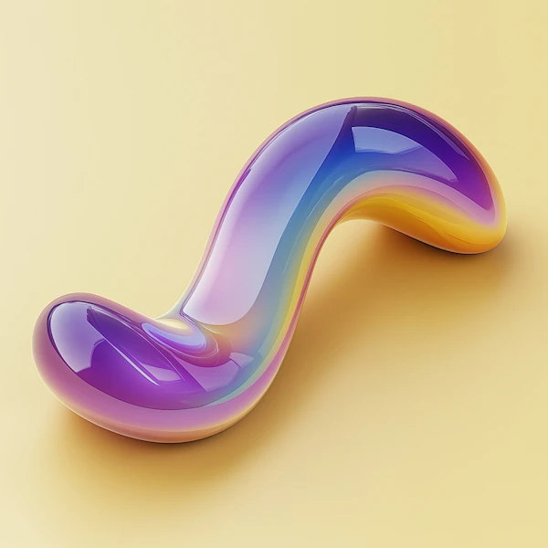 Abstract 3D Gradient Art