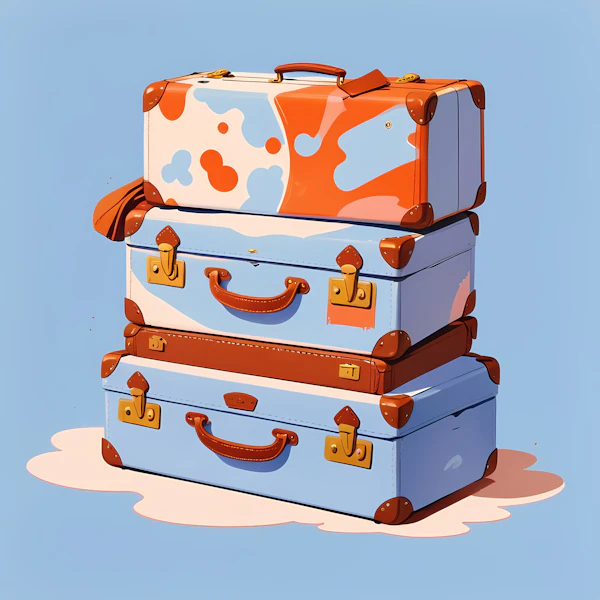 Vintage Suitcase Stack