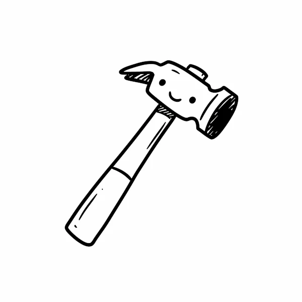 Smiling Hammer Drawing