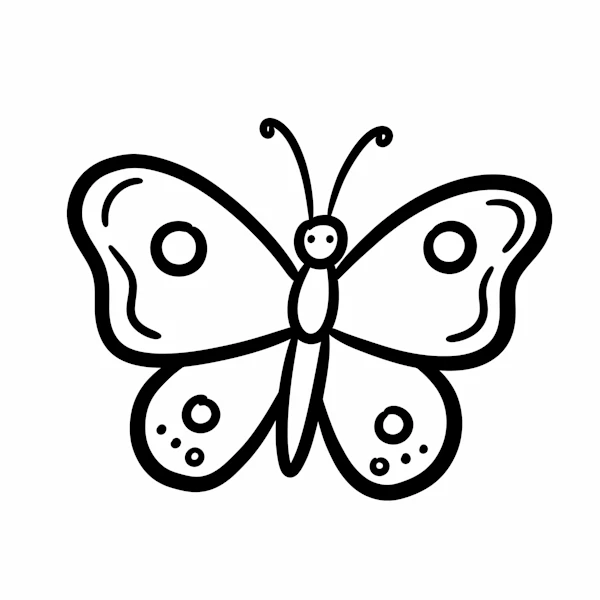 Stylized Butterfly Art