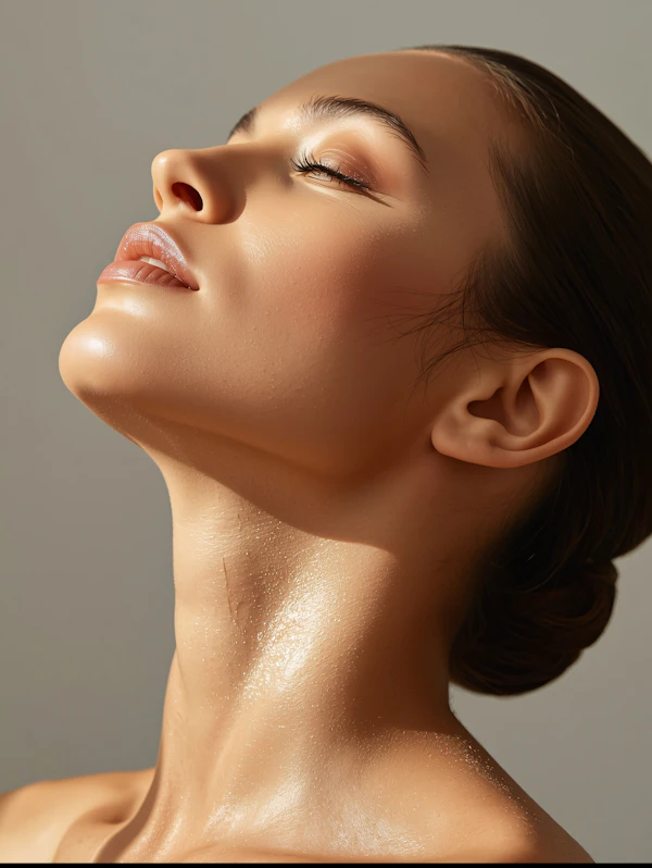 Serene Portrait Close-Up