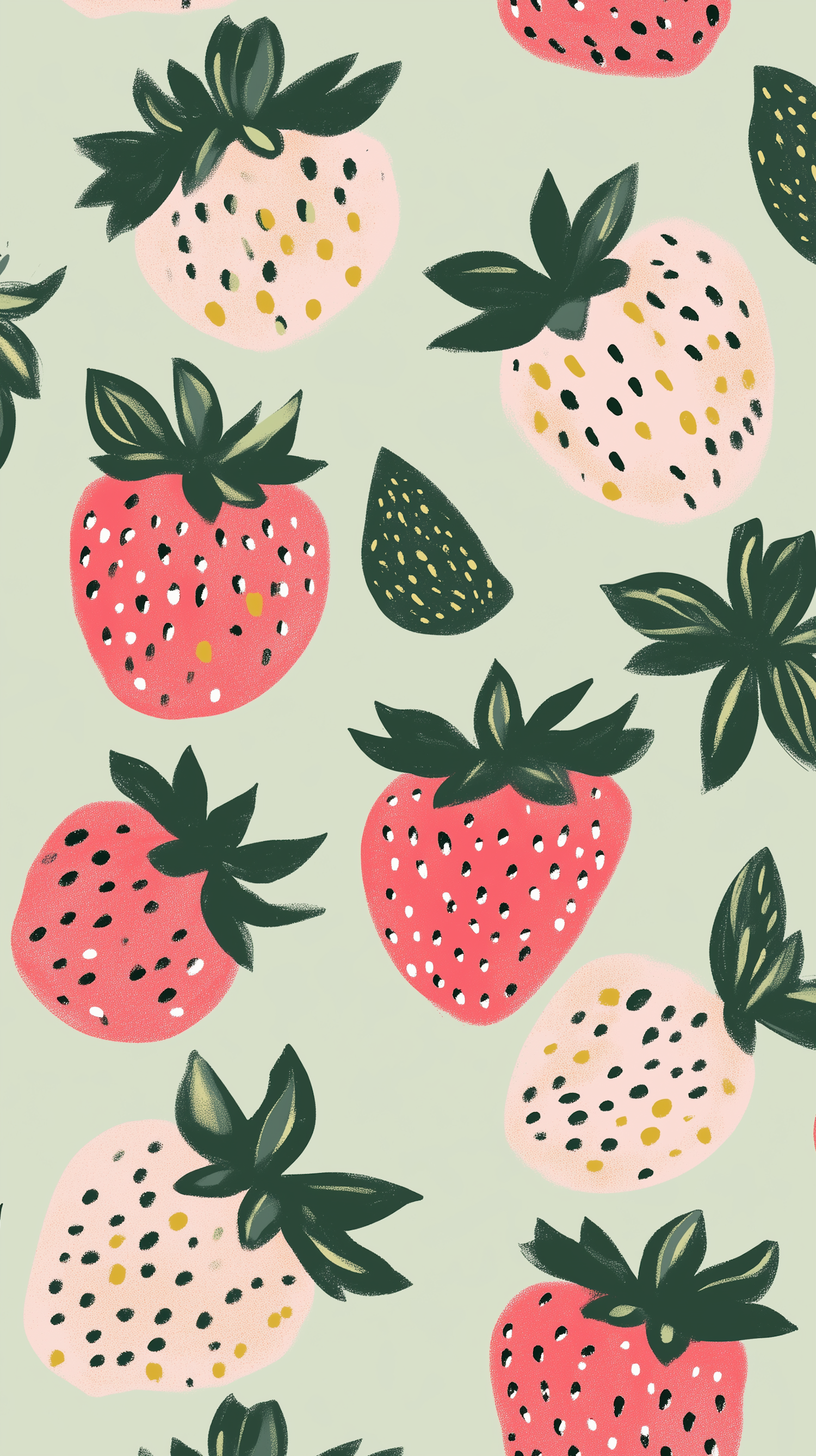 Strawberry Pattern Illustration