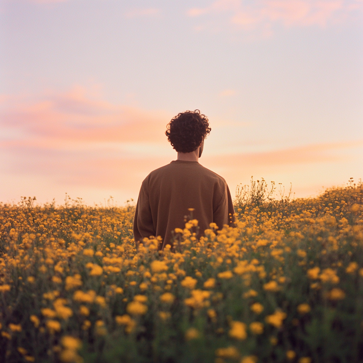 Solitude in a Field of Flowers