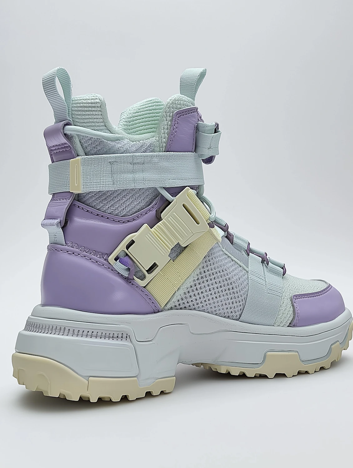 Pastel High top in lavender and mint
