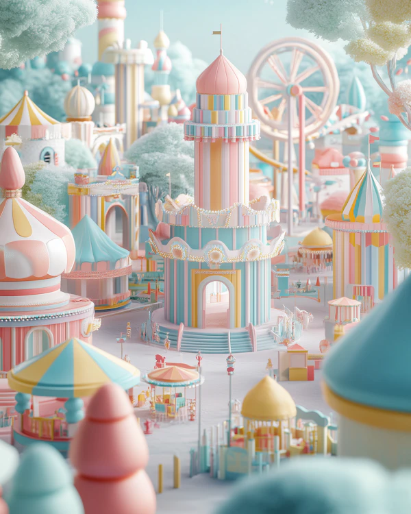 Pastel Amusement Park