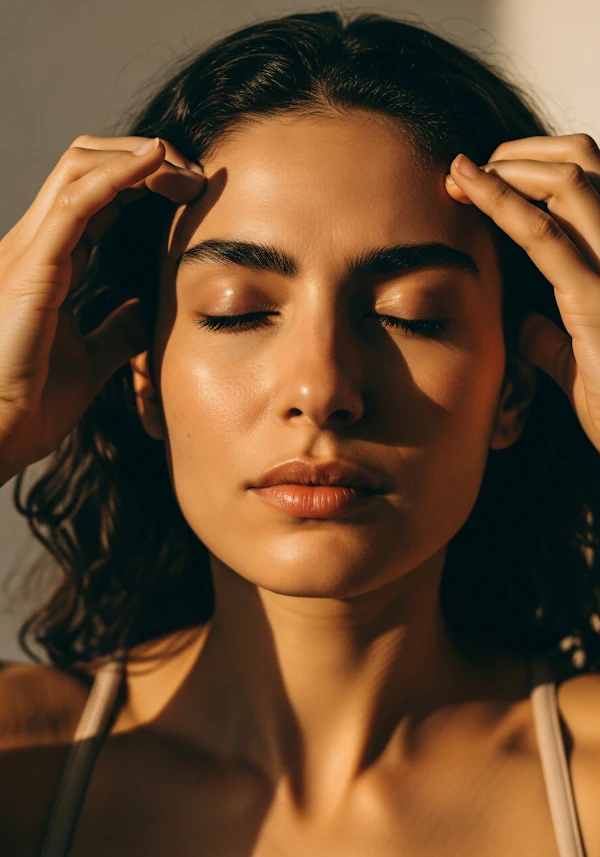 Serene Sunlit Portrait