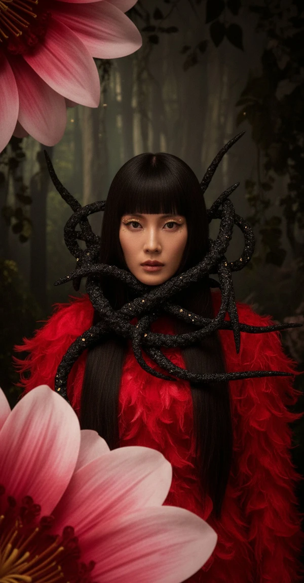 Mystical Floral Portrait
