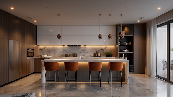 Modern Minimalist Kitchen Interior