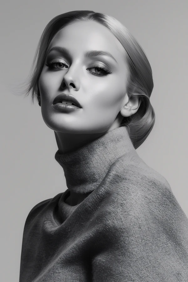 Elegant Monochrome Portrait