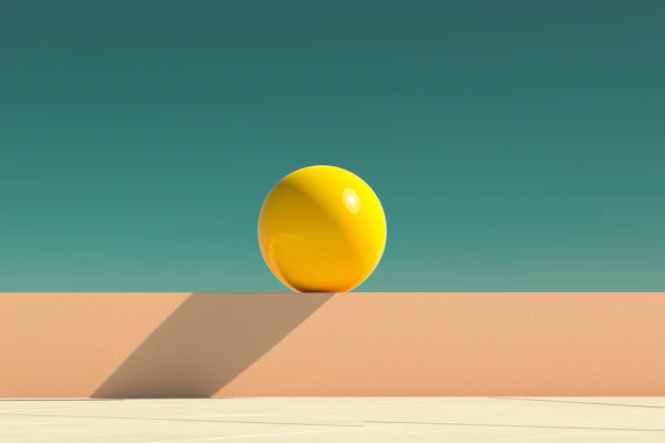 Minimalist Yellow Sphere