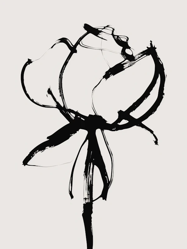 Minimalist Flower Art