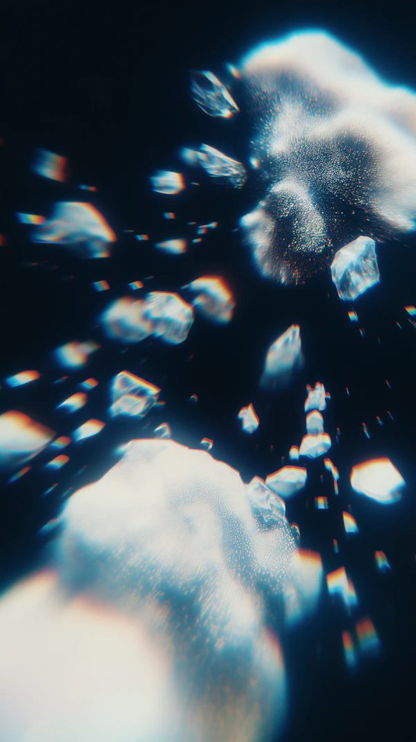 Floating Crystals Scene