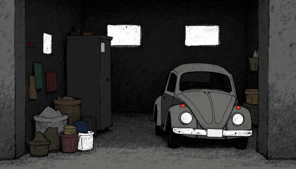 Vintage Garage Scene