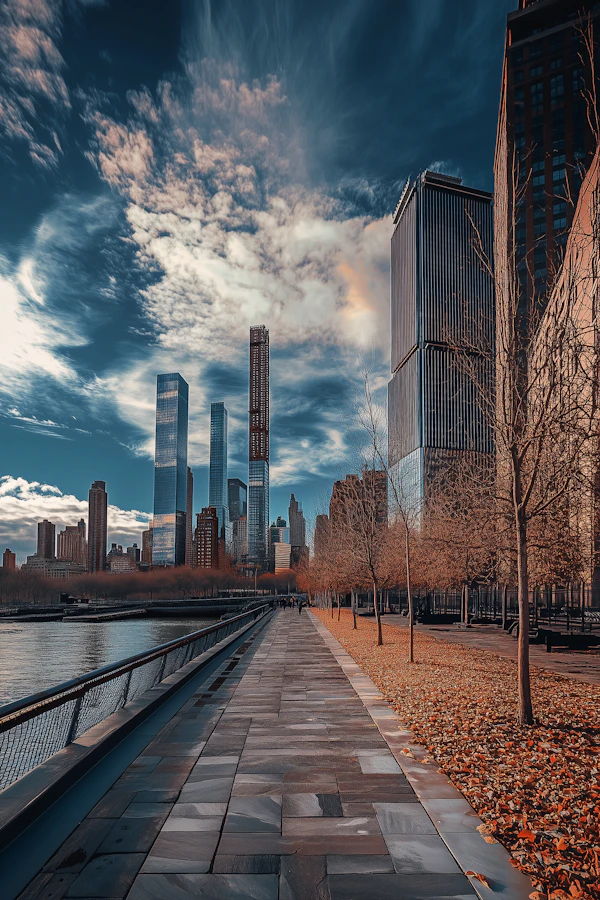 Urban Landscape with Skyscrapers