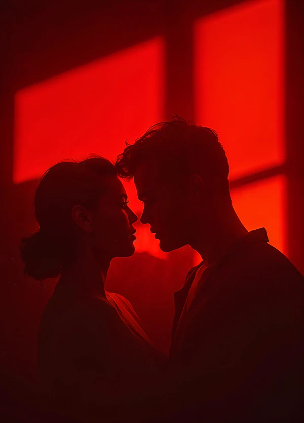Silhouette Couple Scene