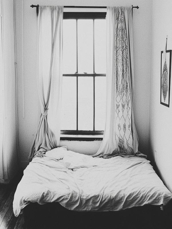 Minimalist Bedroom Scene