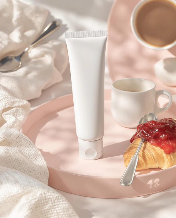 Skincare and Coffee Scene