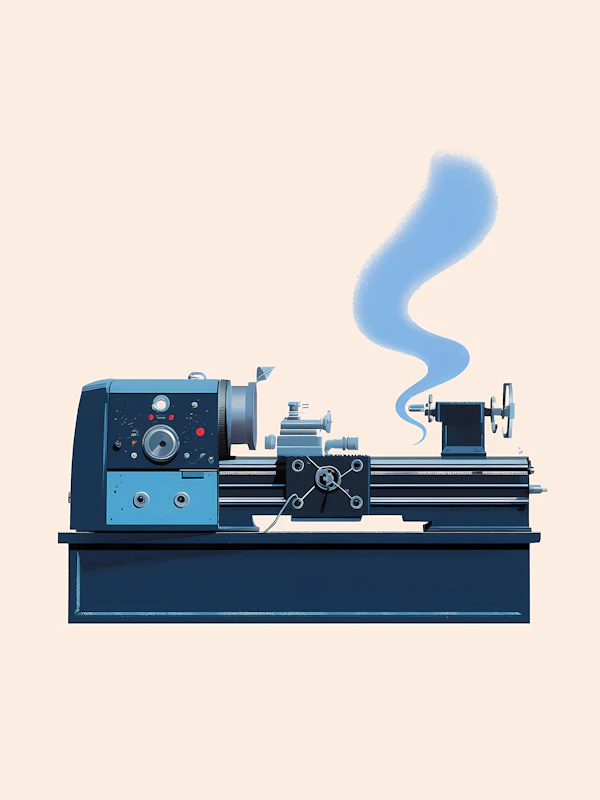 Stylized Lathe Machine