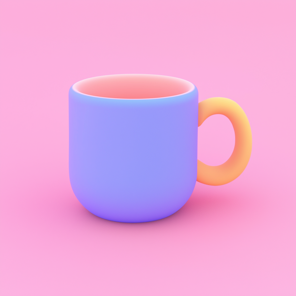 Pastel Colored Ceramic Mug