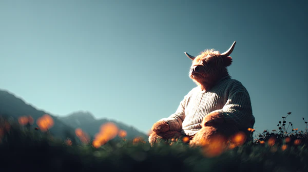 Highland Cow Serenity