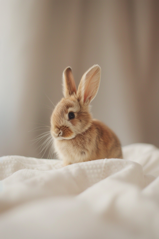 Curious Young Rabbit