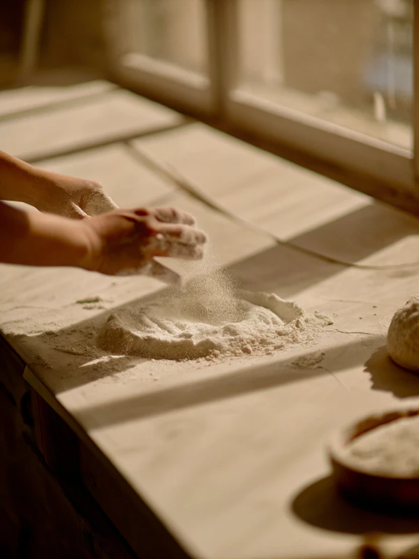 Rustic Baking Scene