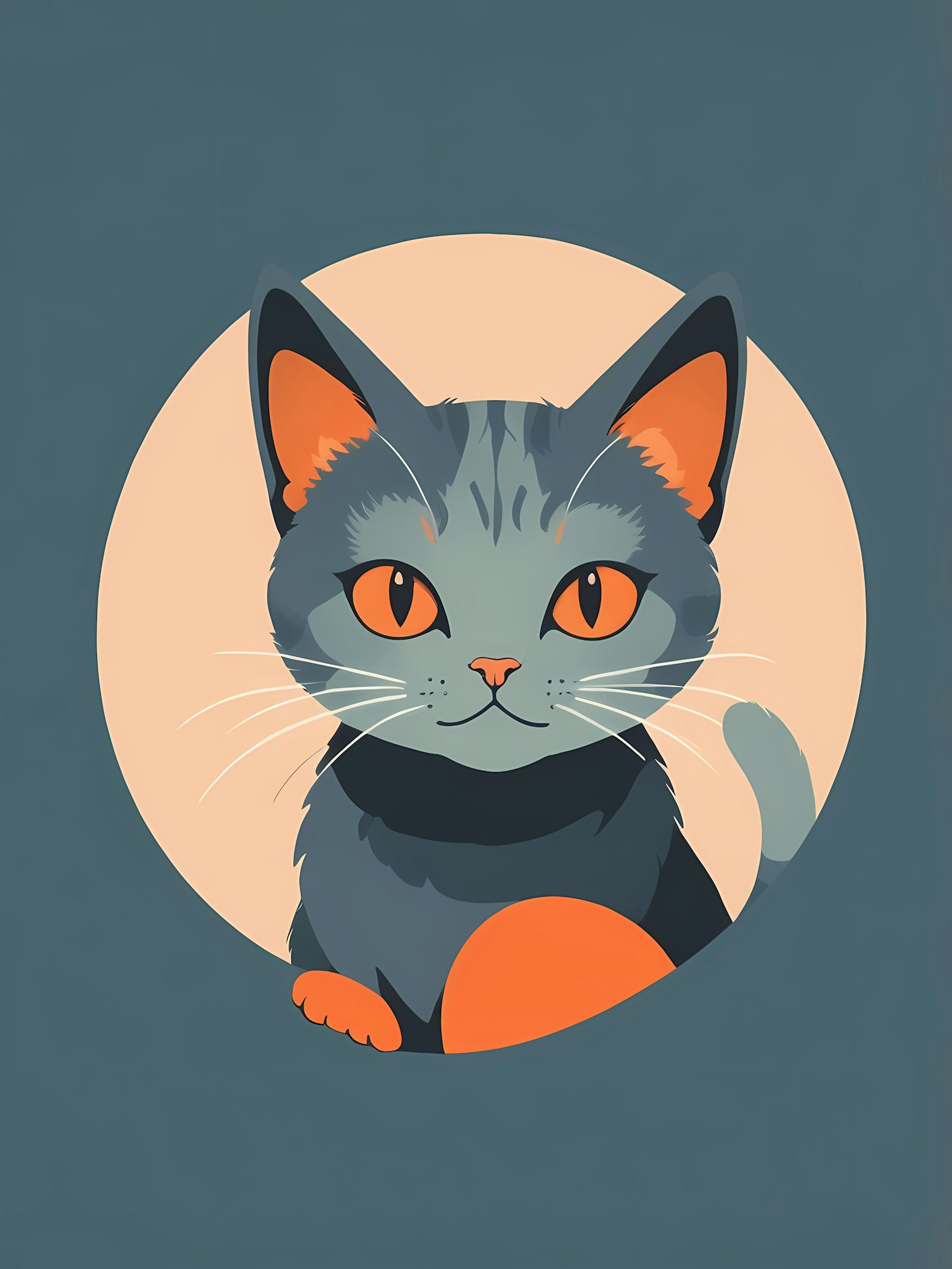 Stylized Cat Illustration