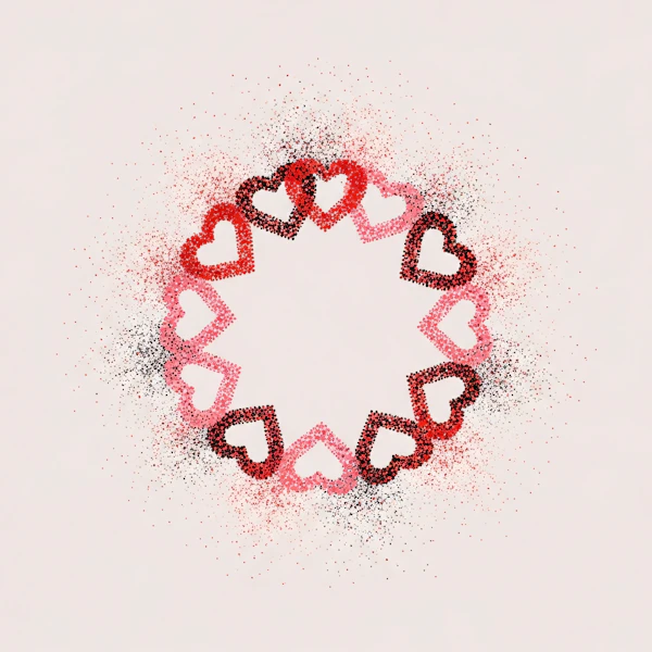 Heart Gradient Pattern