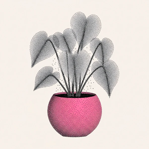 Heart-Leaf Plant Art