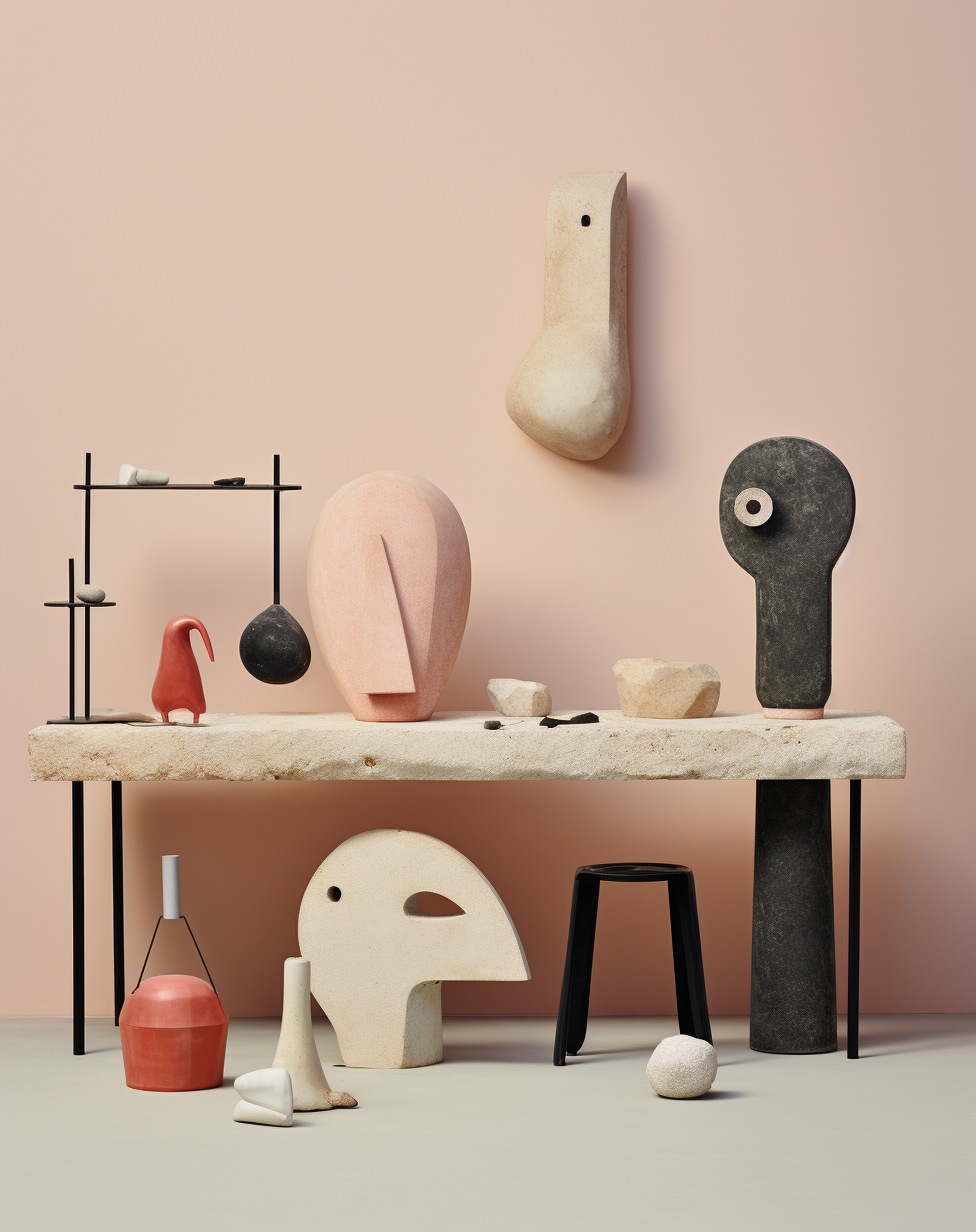 Picture of Modern Minimalist Sculpture Ensemble Photo on Lummi