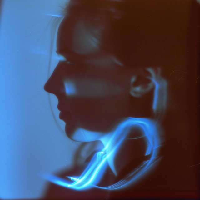 Blue Light Silhouette