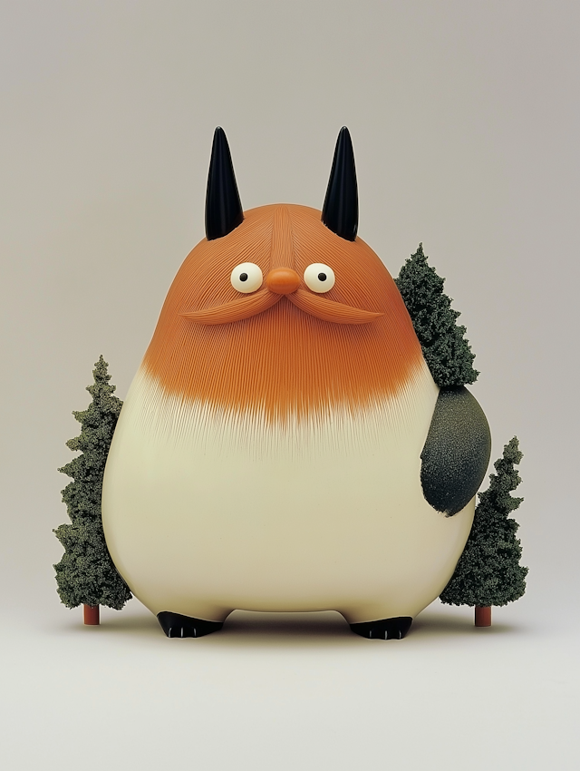 Whimsical Creature in Forest